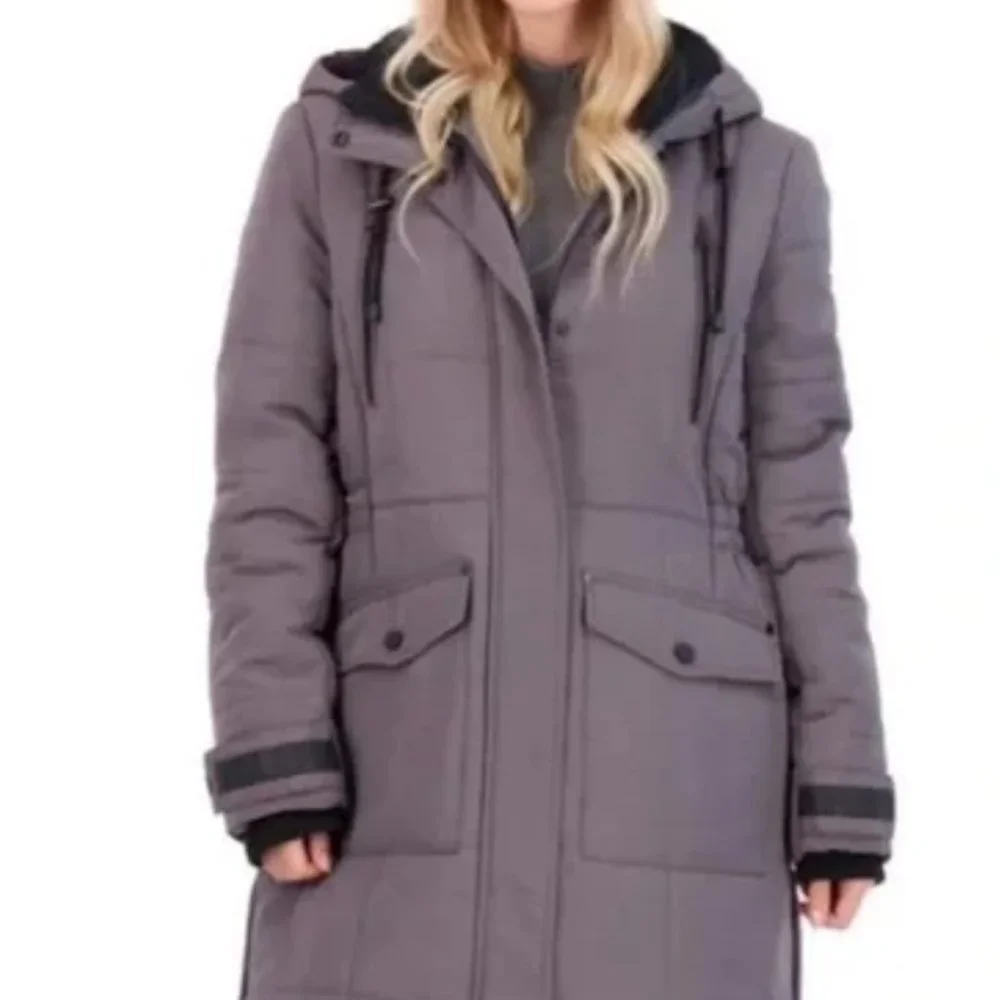 Lucky Brand Puffer Hooded Jacket NWT L